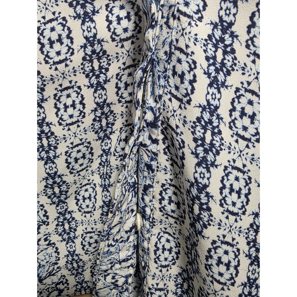Rose + Olive Womens Floral Blouse Plus Size 3X Button Up Tunic Short Sleeve - Picture 5 of 8